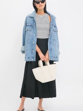 Emerson Fry Black Atelier Pleated Maxi Skirt $278 NWT Size 0 Tuckernuck